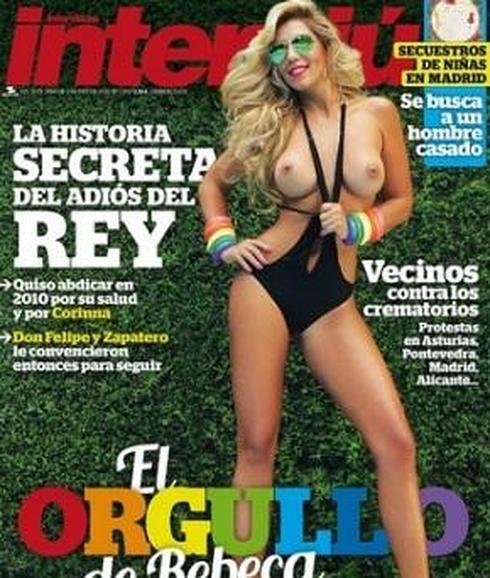Rebeca se desnuda en Interviú para celebrar la Semana del Orgullo Gay