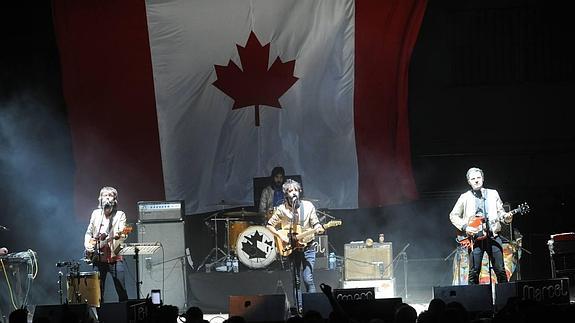 Sidonie, durante su concierto de anoche.