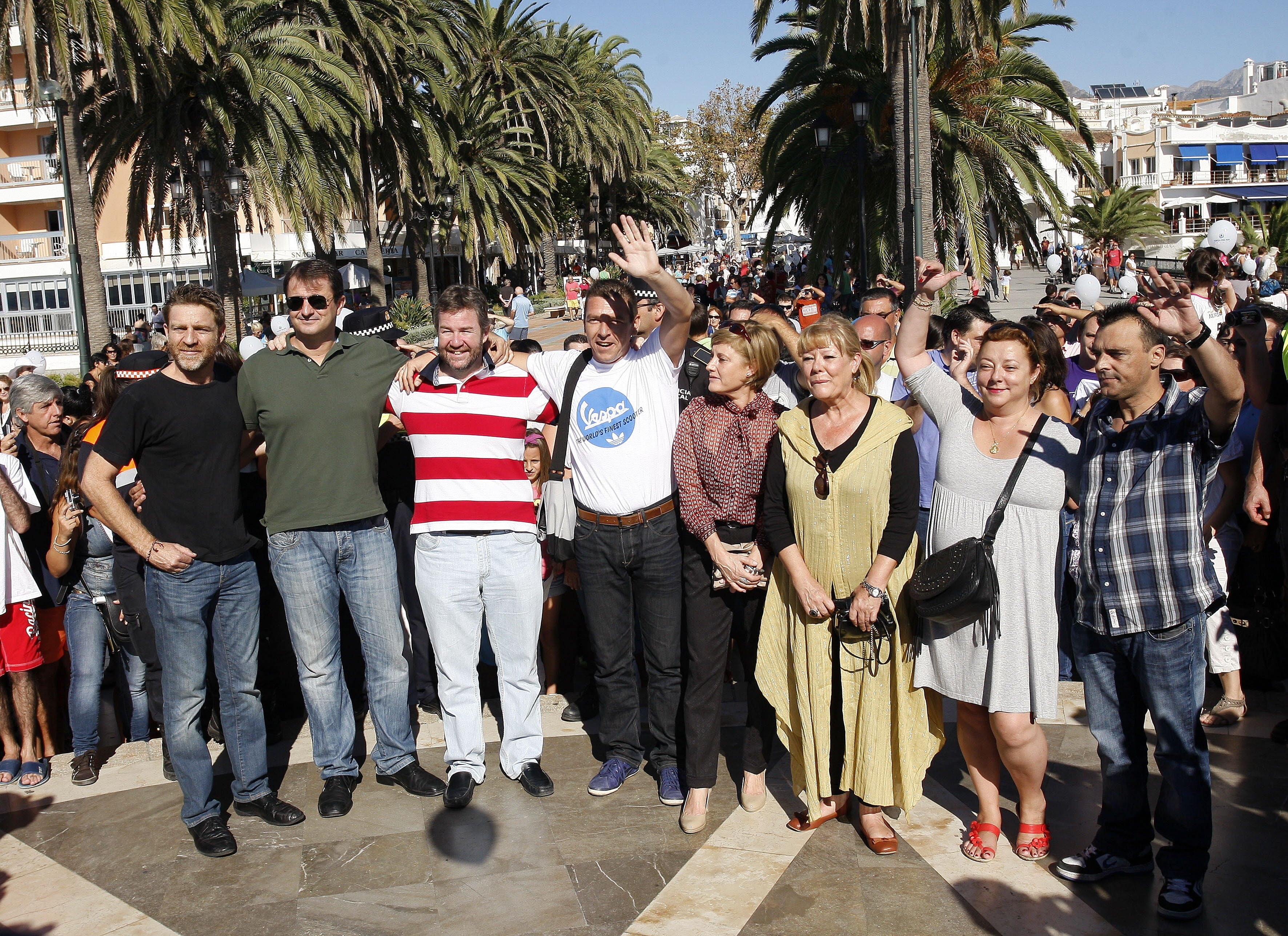 Los actores, en Nerja en 2011 por el 30 aniversario de la serie  