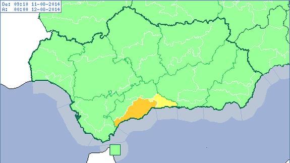 Alerta naranja por altas temperaturas en Málaga de hasta 39 grados