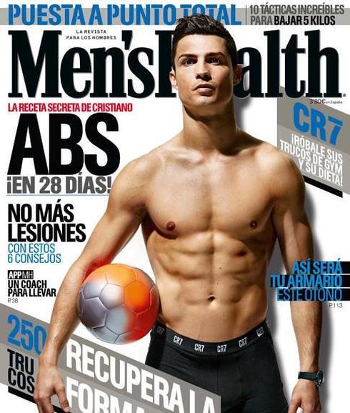 Cristiano Ronaldo se desnuda y muestra su 'cuerpazo' en Men's Health
