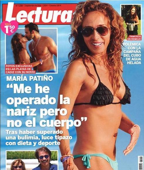 María Patiño, portada de Lecturas. 