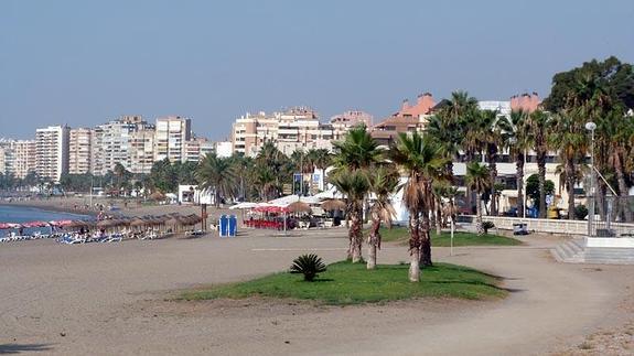 Vista de la playa de La Caleta. 
