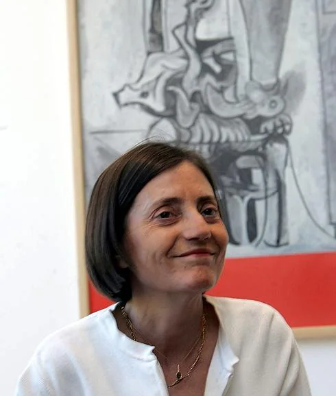 Brigitte Leal, en una de sus visitas al Museo Picasso Málaga