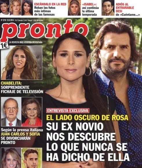 El exnovio de Rosa ofrece una entrevista a Pronto 