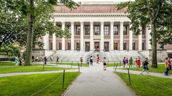 Campus principal de Harvard, que suma unos 20.000 alumnos. 