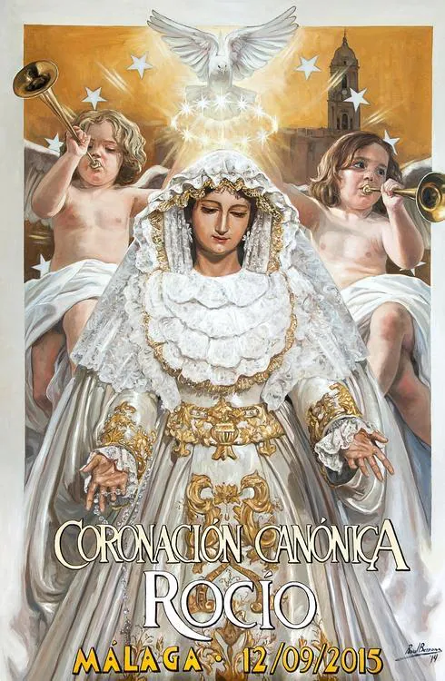 La Virgen del Rocío, coronada por el Espíritu Santo en su nuevo cartel