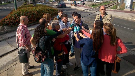 Garzón, esta mañana. 