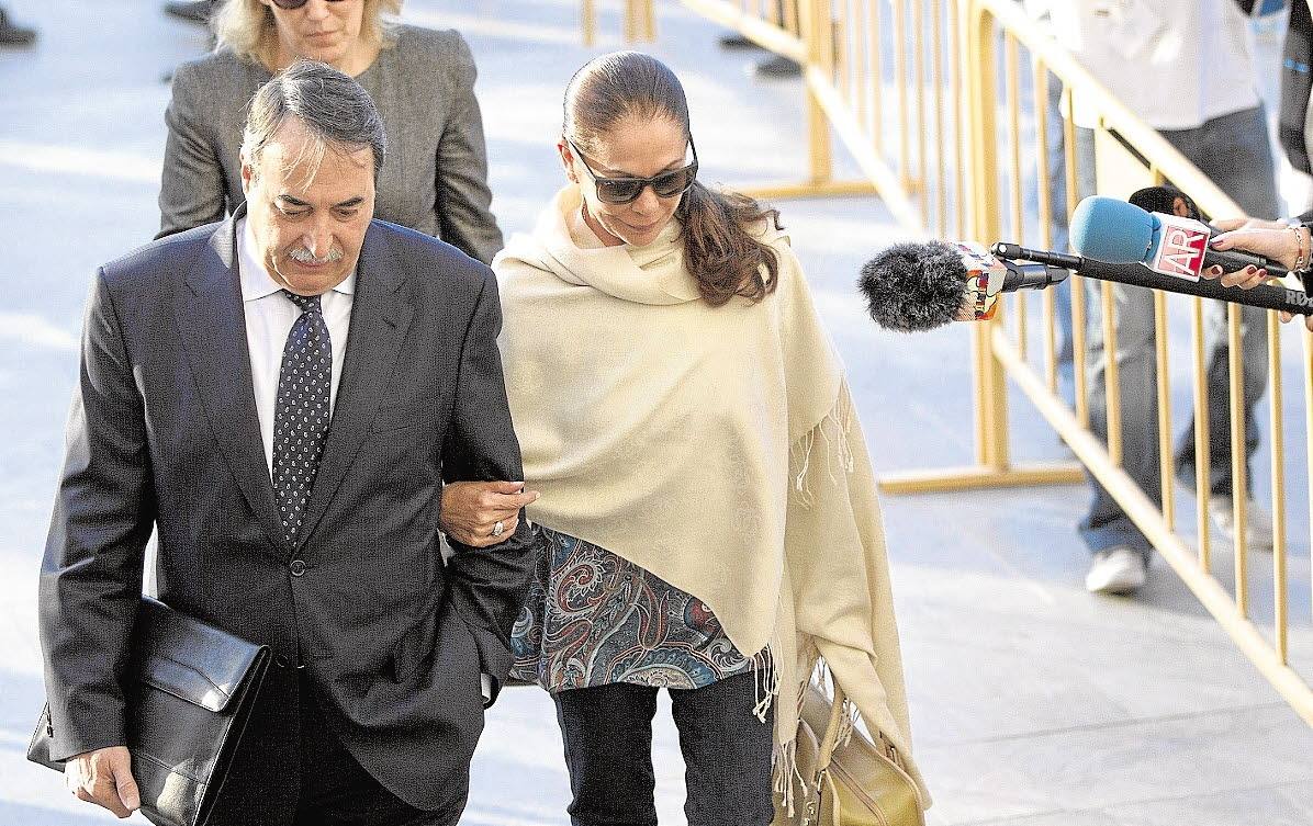 Isabel Pantoja, en la Ciudad de la Justicia.