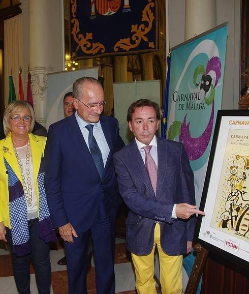 Un arlequín de Picasso pone cara al cartel del Carnaval de Málaga 2015