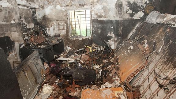 El fuego comenzó a la 1.35 horas. 