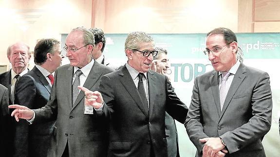 Francisco de la Torre, Braulio Medel y Javier González de Lara acudieron a la cita de la APD.