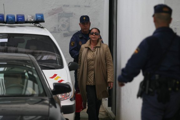 Isabel Pantoja, al quedar en libertad en 2007. :: josele-lanza

