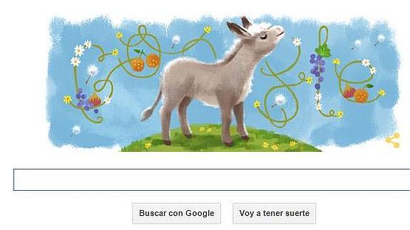 Doodle de Google que rinde tributo a Platero.