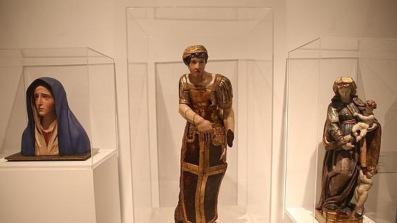 Piezas de Berruguete, Gregorio Fernnández o De Mena ilustran su pasión y trabajo por la escultura. 