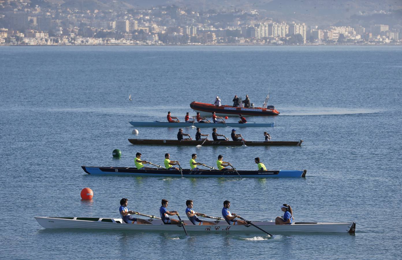 Algunos participantes, durante la competición.