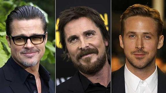 Brad Pitt, Christian Bale y Ryan Gosling. 