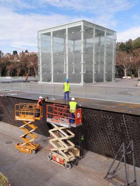 El Cubo cambia de aspecto para acoger el Pompidou