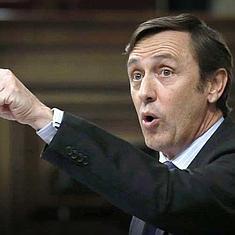 Rafael Hernando, durante su intervención en un pleno.