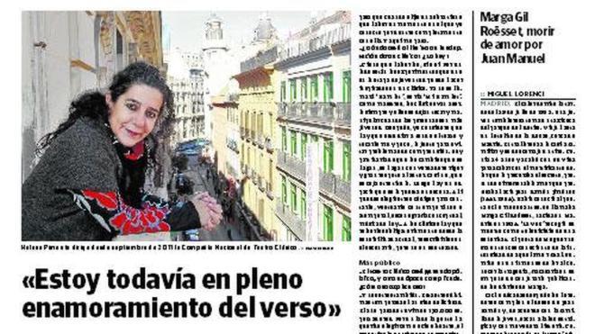 Helena Pimenta: «Estoy todavía en pleno enamoramiento del verso»