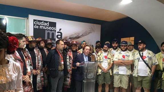 El presidente de la Fundación del Carnaval, Rafael Acejo, en Fitur.