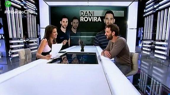 Dani Rovira, anoche durante la entrevista con Ana Pastor. 