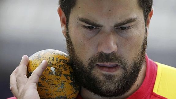 Borja Vivas, concentrado antes de un lanzamiento en los pasados Europeos de Zúrich, al aire libre y en los que fue plata. 