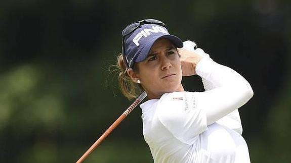 Azahara Muñoz, ayer en el torneo de Singapur. 