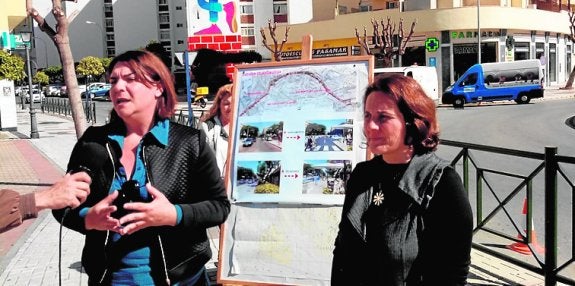 Benítez y López en la avenida de Andalucía. :: L.P.
