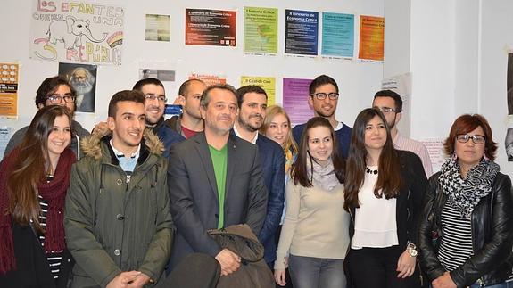 Castro y Garzón, en la Facultad de Económicas de la Universidad de Málaga.