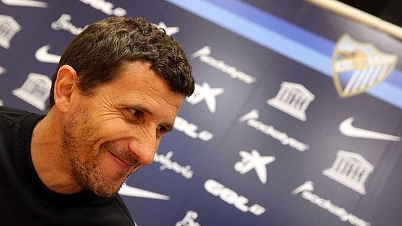 Una prueba de que Javi Gracia es un entrenador feliz fueron las numerosas veces que sonrió a lo largo de la entrevista. 