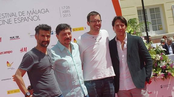 Parte del equipo de la película. 