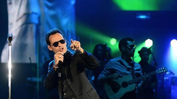 Marc Anthony, durante un concierto en México