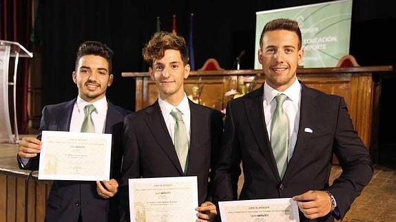 Alberto Carrión, Norberto Javier Ramírez y Omar El Attar Cayuso, alumnos malagueños premiados