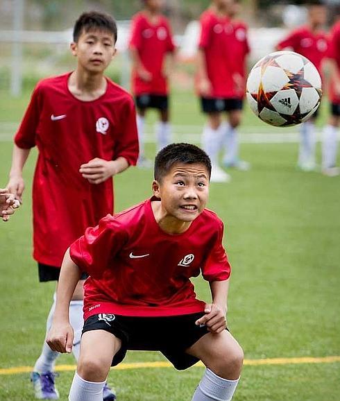 Ruan Sai forma parte de la selección de alumnos chinos. En la imagen, durante uno de los entrenamientos en Madrid.
