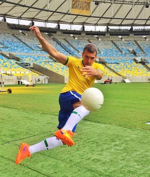 Una de las imágenes que el actor malagueño ha hecho públicas en sus redes sociales.