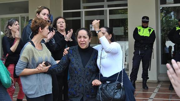 Desahucio ejecutado en Estepona el pasado mes de abril. 