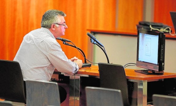 Juan Antonio Roca, durante la celebración del juicio por el 'caso Malaya'. 