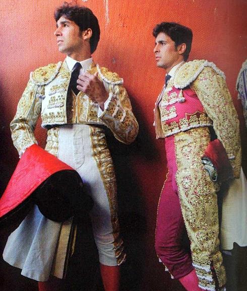 Cayetano y Francisco Rivera antes de entrar al ruedo.