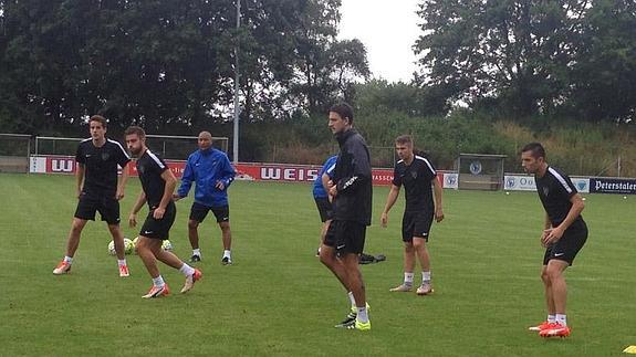 El entrenamiento de esta mañana.