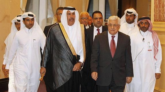 Hamad bin Jassim, con su comitiva.