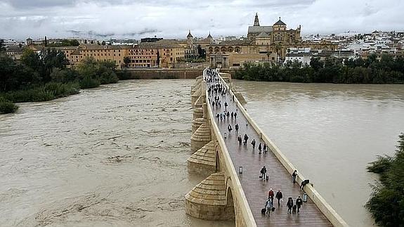 Vista del Guadalquivir, a su paso por la ciudad de Córdoba