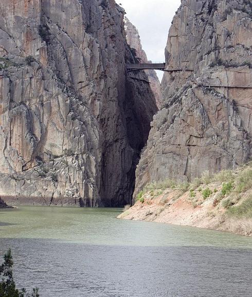 El Caminito del Rey, protagonista hoy en la Vuelta.