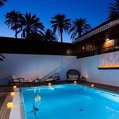 Las piscinas privadas del Grand Hotel Residencia. (Gran Canaria)