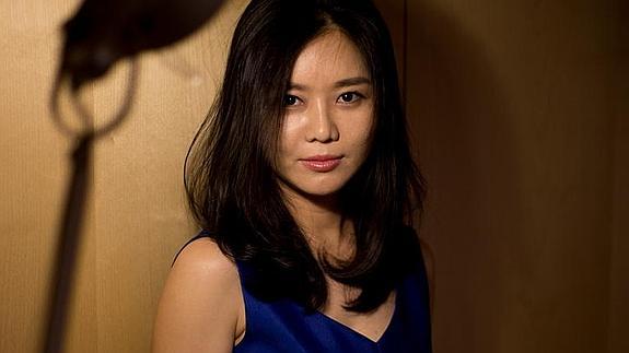 Hyeonseo Lee, ayer en un hotel de Madrid en el que presenta su libro.