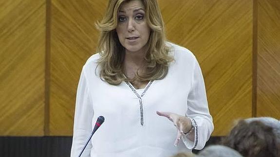 Susana Díaz, ayer.