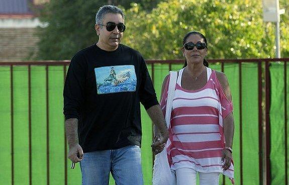 Pantoja, con su hermano Agustín, al salir de prisión para disfrutar de un permiso. 