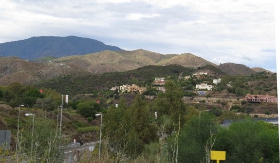 Vista del Cerro del Colorao, donde se encuentran algunas de las viviendas afectadas por el cambio de lindes. 
