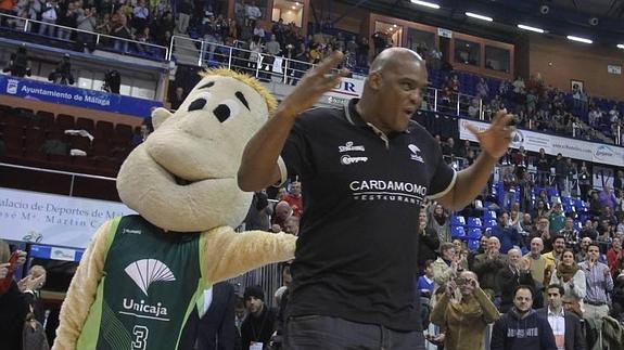 Ansley en su vuelta a Málaga en 2014. 