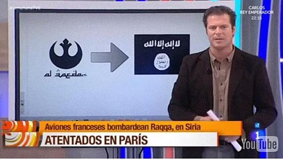 Identifican por error en TVE el logo 'rebelde' de Star Wars con el del Al Qaeda